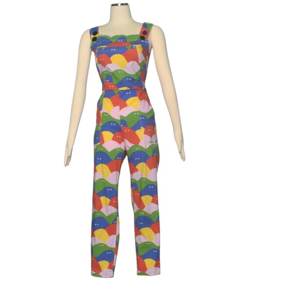 Nooworks Jordan Jumper Rainbow Lumps Lightweight Overalls Sleeveless Jumpsuit XS - Picture 7 of 7